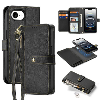 DUX DUCIS Lawa Series 2 in 1 Wallet Zipper Detachable MagSafe Phone Case with Lanyard