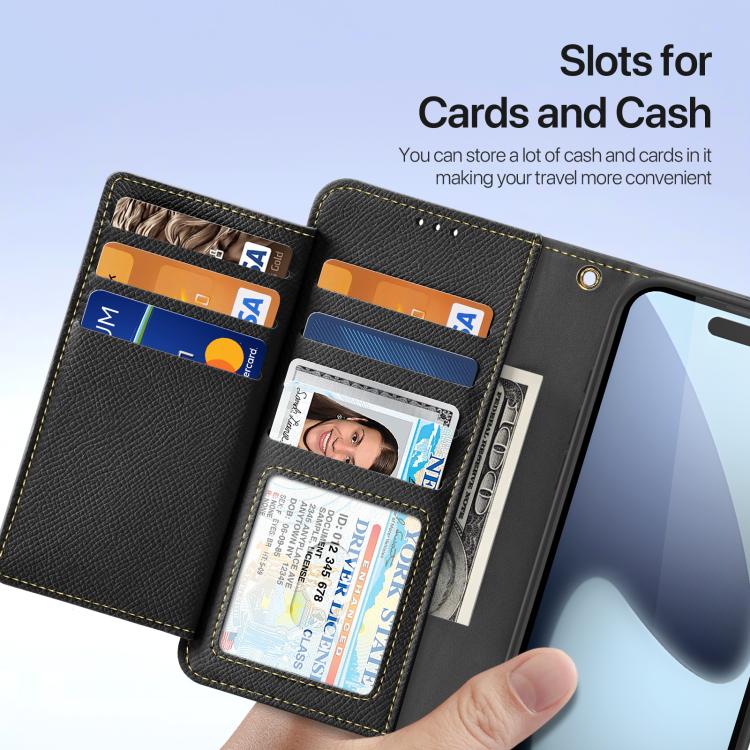 DUX DUCIS Lawa Series 2 in 1 Wallet Zipper Detachable MagSafe Phone Case with Lanyard