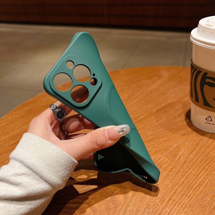 Solid Color Liquid Silicone MagSafe Magnetic Phone Case