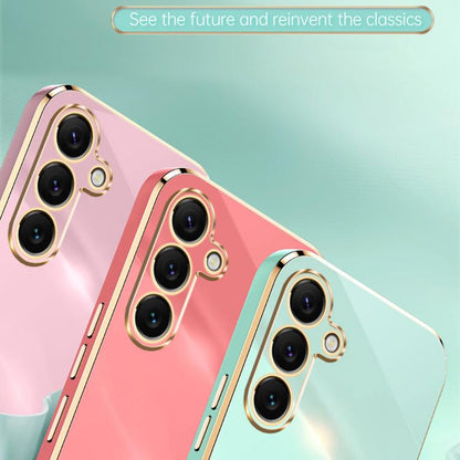 XINLI Straight Edge 6D Electroplate TPU Phone Case