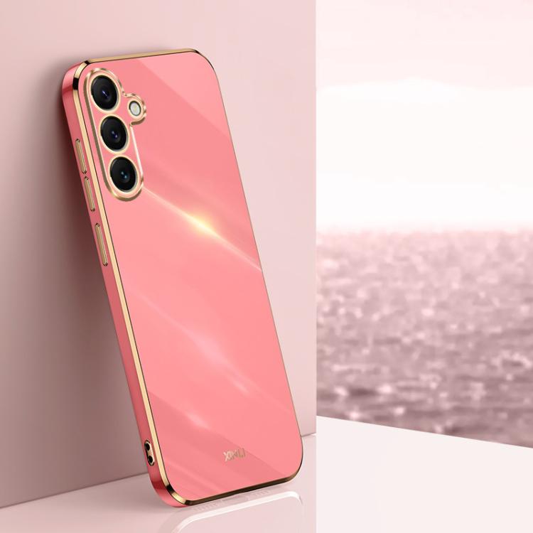 XINLI Straight Edge 6D Electroplate TPU Phone Case