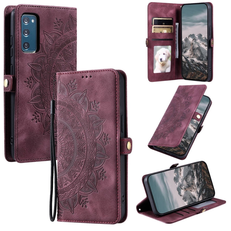 Skin Feel Totem Embossed Leather Phone Case