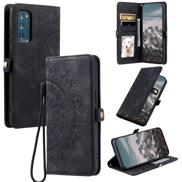 Skin Feel Totem Embossed Leather Phone Case