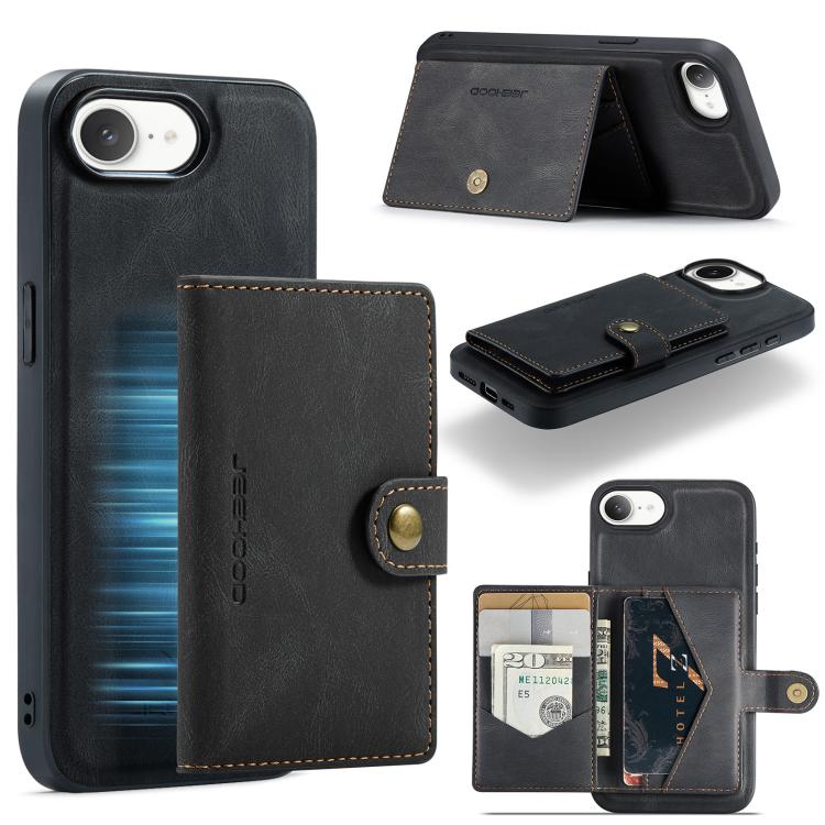 JEEHOOD J01 Retro Magnetic Detachable Wallet Phone Case