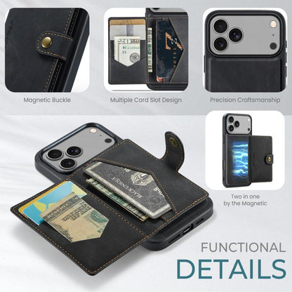 JEEHOOD J01 Retro Magnetic Detachable Wallet Phone Case