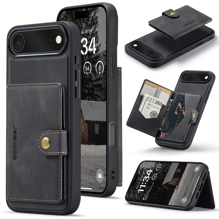 JEEHOOD J01 Retro Magnetic Detachable Wallet Phone Case