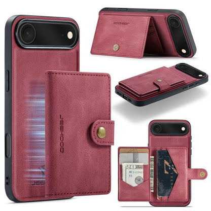 JEEHOOD J01 Retro Magnetic Detachable Wallet Phone Case
