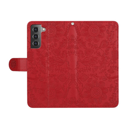 Floral Embossed Pattern Leather Phone Case