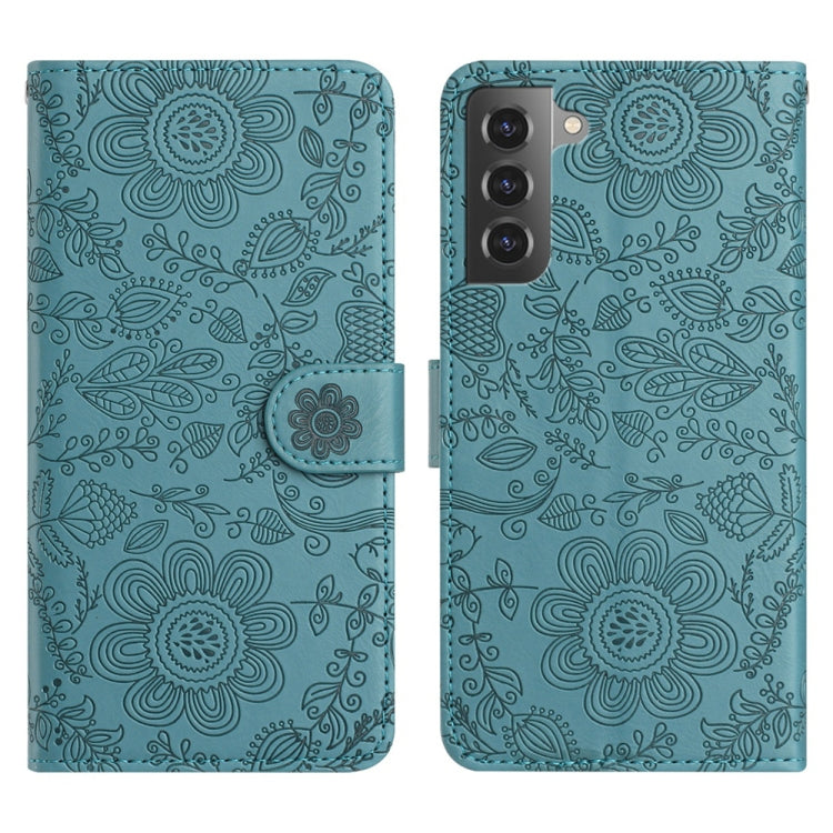 Floral Embossed Pattern Leather Phone Case