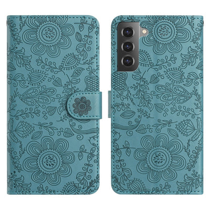 Floral Embossed Pattern Leather Phone Case
