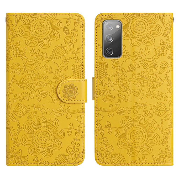 Floral Embossed Pattern Leather Phone Case