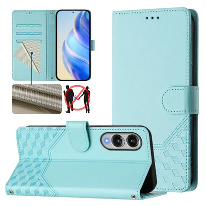Honeycomb Embossing RFID Leather Phone Case