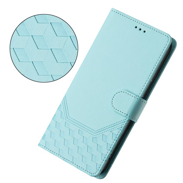 Honeycomb Embossing RFID Leather Phone Case
