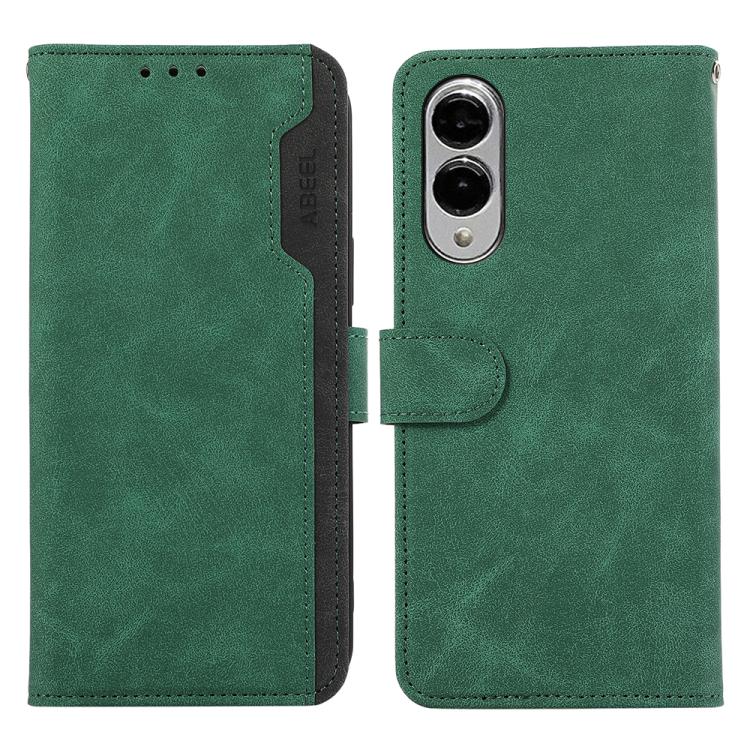 ABEEL Color Block Magnetic RFID Leather Phone Case