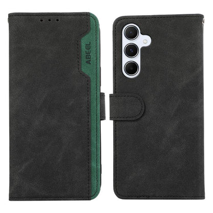 ABEEL Color Block Magnetic RFID Leather Phone Case