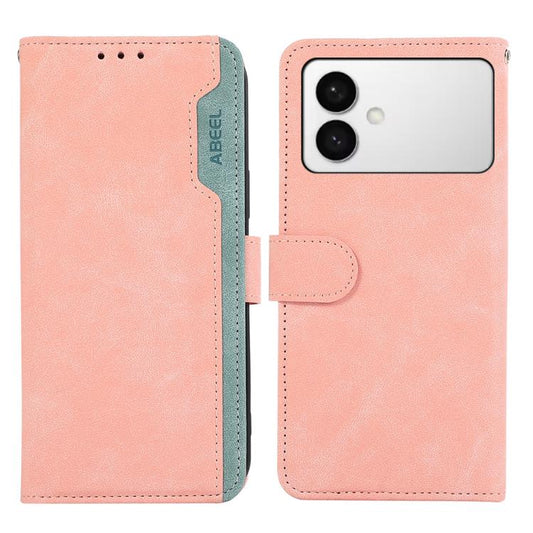 ABEEL Color Block Magnetic RFID Leather Phone Case