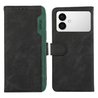 ABEEL Color Block Magnetic RFID Leather Phone Case