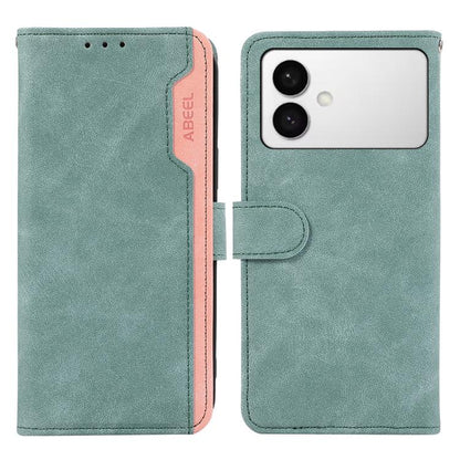 ABEEL Color Block Magnetic RFID Leather Phone Case