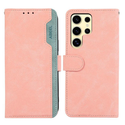 ABEEL Color Block Magnetic RFID Leather Phone Case