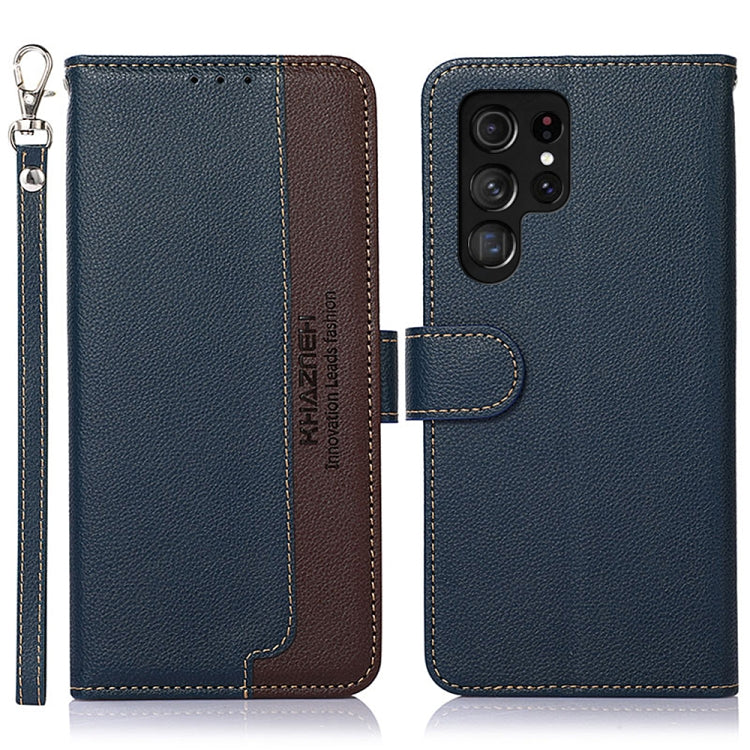 KHAZNEH Litchi Texture Leather RFID Phone Case