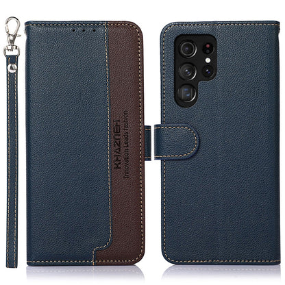 KHAZNEH Litchi Texture Leather RFID Phone Case