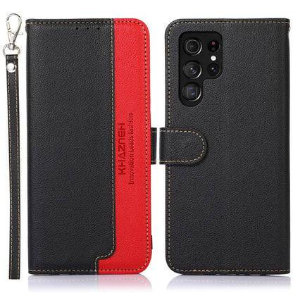 KHAZNEH Litchi Texture Leather RFID Phone Case