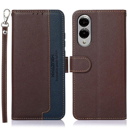 KHAZNEH Litchi Texture Leather RFID Phone Case