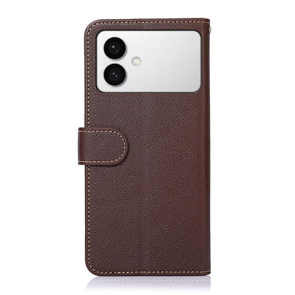 KHAZNEH Litchi Texture Leather RFID Phone Case