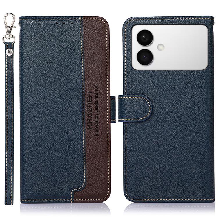 KHAZNEH Litchi Texture Leather RFID Phone Case
