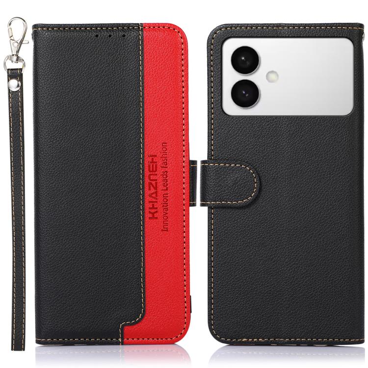 KHAZNEH Litchi Texture Leather RFID Phone Case