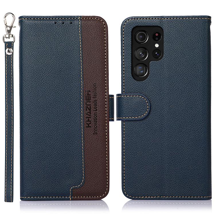 KHAZNEH Litchi Texture Leather RFID Phone Case