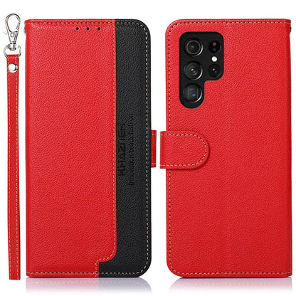 KHAZNEH Litchi Texture Leather RFID Phone Case
