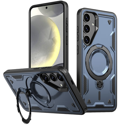 PC Hybrid TPU Armor MagSafe Ring Holder Phone Case