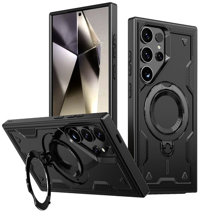 PC Hybrid TPU Armor MagSafe Ring Holder Phone Case