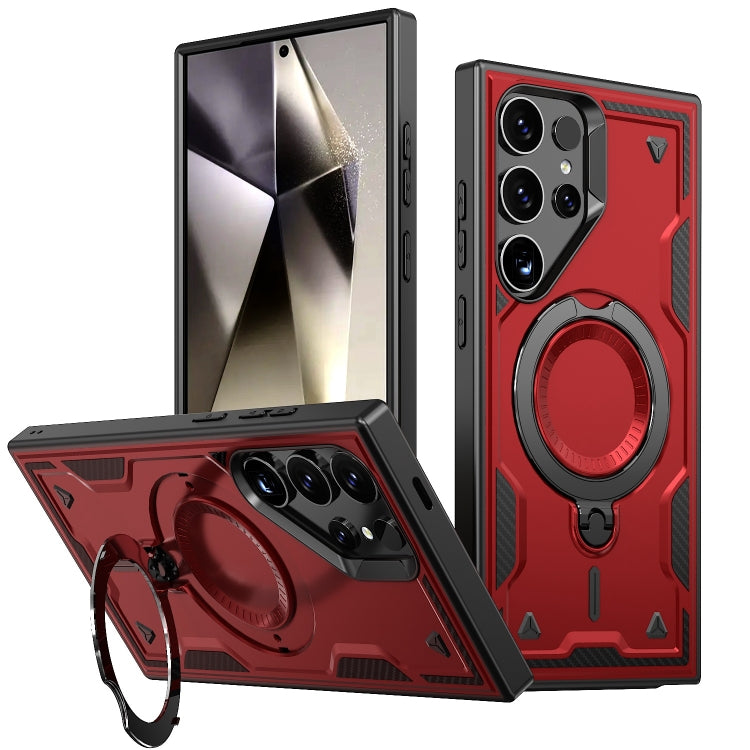 PC Hybrid TPU Armor MagSafe Ring Holder Phone Case