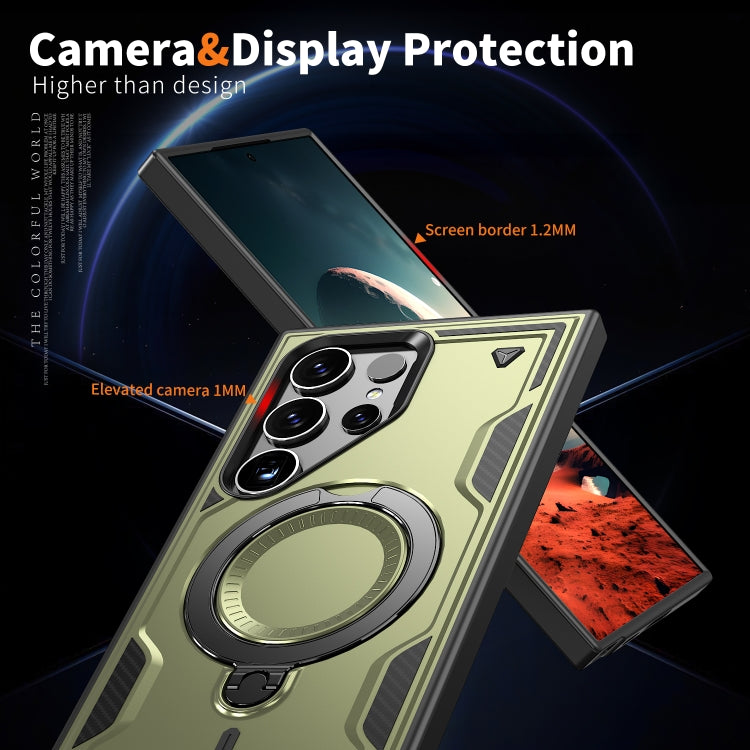 PC Hybrid TPU Armor MagSafe Ring Holder Phone Case