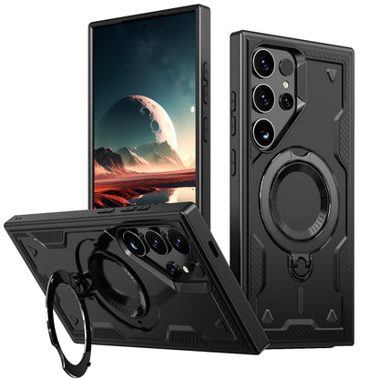 PC Hybrid TPU Armor MagSafe Ring Holder Phone Case