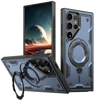 PC Hybrid TPU Armor MagSafe Ring Holder Phone Case