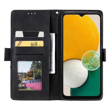 Retro Splicing Horizontal Flip Leather Phone Case
