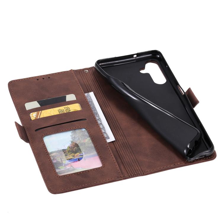 Retro Splicing Horizontal Flip Leather Phone Case