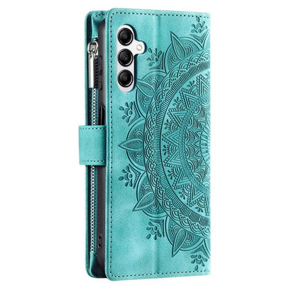 Multi-Card Totem Zipper Leather Phone Case