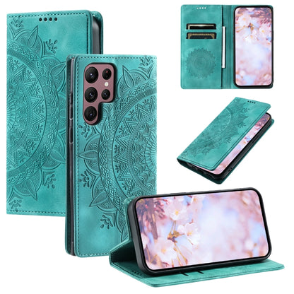 Totem Embossed Magnetic Leather Phone Case