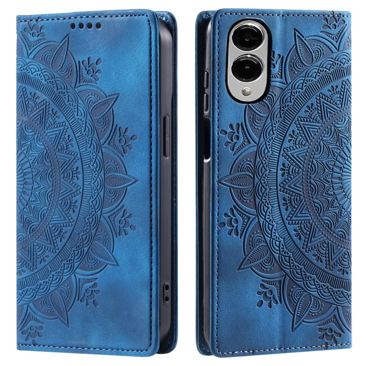 Totem Embossed Magnetic Leather Phone Case