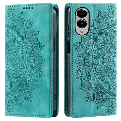 Totem Embossed Magnetic Leather Phone Case