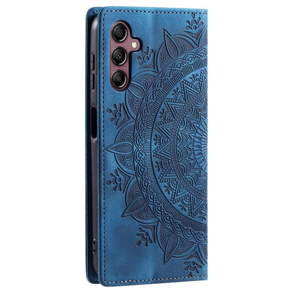 Totem Embossed Magnetic Leather Phone Case