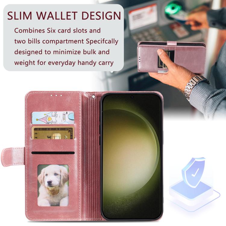 Simple 6-Card Wallet Leather Phone Case