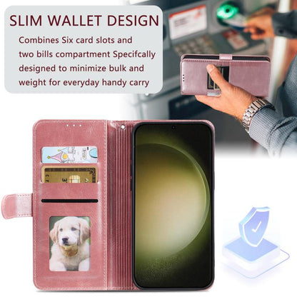 Simple 6-Card Wallet Leather Phone Case
