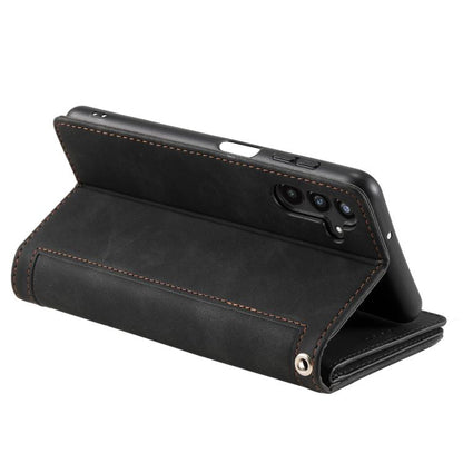 Nine Card Zipper Bag Leather Phone Case with Lanyard