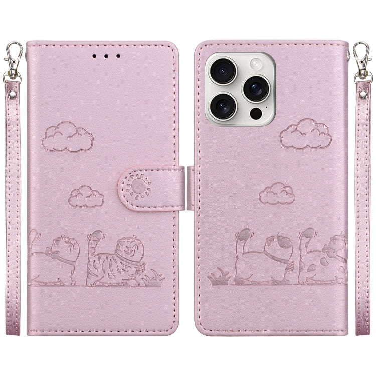 Cute Cats RFID Leather Phone Case