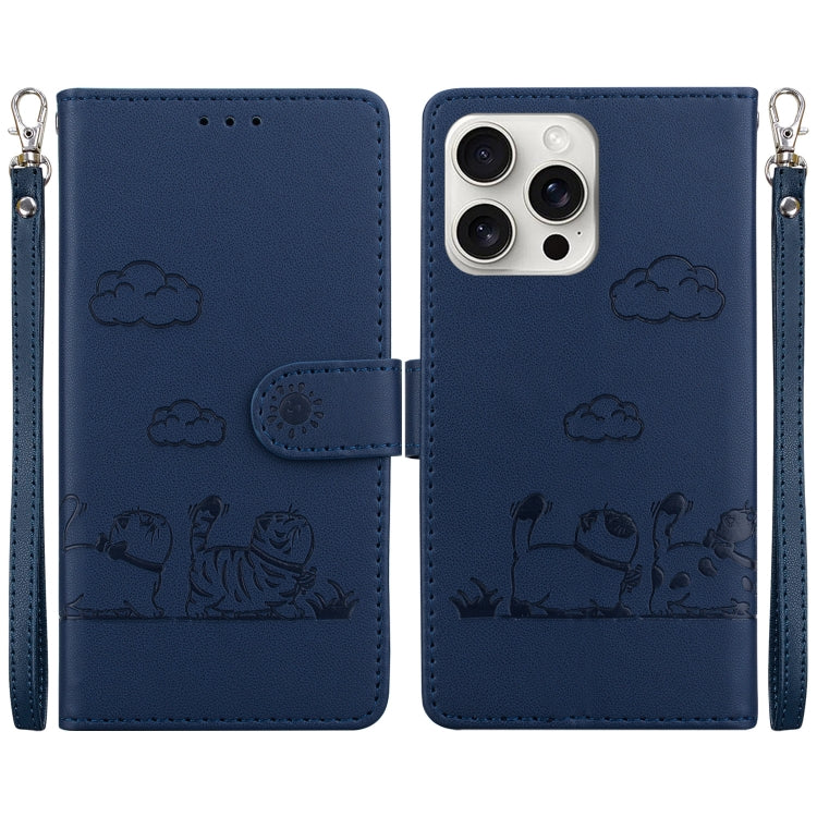 Cute Cats RFID Leather Phone Case